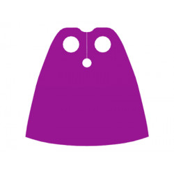 Minifigure Cape Cloth, Standard - Traditional Starched Fabric - 4.0cm Height: {ярко виолетов}