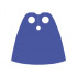 Minifigure Cape Cloth, Standard - Traditional Starched Fabric - 4.0cm Height: {лилав}