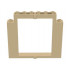 Door, Frame 2 x 8 x 6 Swivel without Bottom Notches: {тухлено жълт}