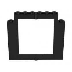 Door Frame 2 x 8 x 6 Swivel without Bottom Notches: {черен}