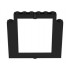 Door Frame 2 x 8 x 6 Swivel without Bottom Notches: {черен}