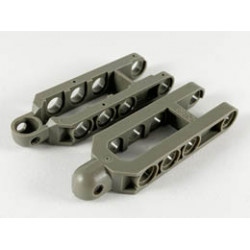 Technic, Steering Arm 6.5 x 2 with Tow Ball Socket Rounded, Chamfered: {тъмно сив}