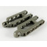 Technic, Steering Arm 6.5 x 2 with Tow Ball Socket Rounded, Chamfered: {тъмно сив}