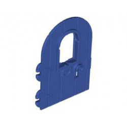 Door 1 x 4 x 6 Round Top with Window and Keyhole, Nonreinforced Edge: {ярко синьо-виолетов}