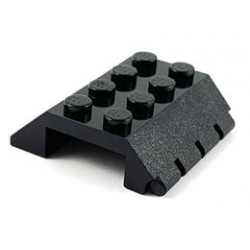 Slope 45 4 x 4 Double with Hinge: {черен}