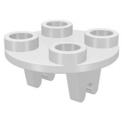 Държач за колело 2Х2 кръгъл: {бял}