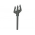 Bionicle Weapon Long Axle Trident: {тъмно сив}