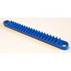 Technic, Gear Rack 1 x 10 with Holes: {ярко син}