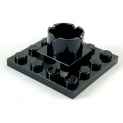 Boat, Mast Section Base 4 x 4 x 1 2/3 : {черен}