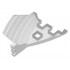 Boat, Hull Small Stern 14 x 12 x 5 1/3, Base : {бял}