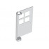 Door 1 x 4 x 5 with 4 Panes: {бял}