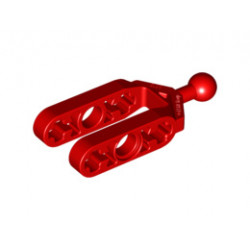 Technic, Steering Knuckle Arm with Ball Joint (Tow Ball): {ярко червен}