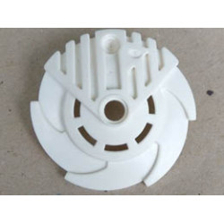 Bionicle Weapon 5 x 5 Shield with Saw Blades Circular: {бял}