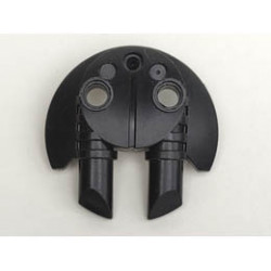 Bionicle Weapon 5 x 5 Shield with Dual Round Prongs: {черен}