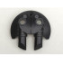 Bionicle Weapon 5 x 5 Shield with Dual Round Prongs: {черен}