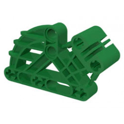 Bionicle Bohrok Rib Cage, Liftarm 2 x 4 x 7 Angled: {тъмно зелен}