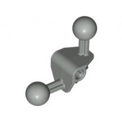 Bionicle Ball Joint 4 x 4 x 2 90 Degree with 2 Ball Joints and Axle Hole: {сив}