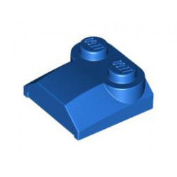 Slope, Curved 2 x 2 x 2/3 with Two Studs and Curved Sides, Lip End: {ярко син}