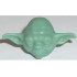 Minifigure, Head, Modified SW Yoda Plain: {пясъчно зелен}