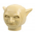 Minifigure, Head, Modified Goblin Plain: {тухлено жълт}