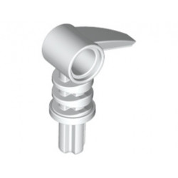 Bionicle 2 x 3 Axle Connector with Tooth: {бял}