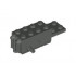 Pullback Motor 6 x 2 x 1 2/3 with Black Base, White Shafts (Motor 2): {тъмно сив}