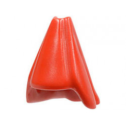 Minifigure, Headgear Hat, High Cone Shaped : {ярко червен}