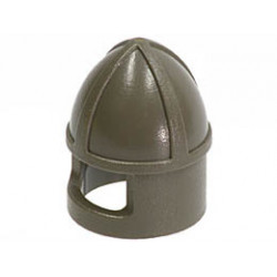Minifigure, Headgear Helmet Castle with Chin Guard : {тъмно сив}