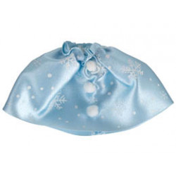 Belville, Clothes Skirt Long, Satin with White Snowflakes Pattern: {светло син}