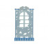 Belville Wall, Ivy Wall with Window 1 x 8 x 12: {прозрачно флуорисциращо син}