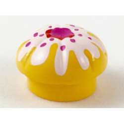 Muffin with Topping Pattern (Cooks Hat): {топло жълто-оранжев}