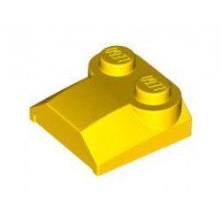 Slope, Curved 2 x 2 x 2/3 with Two Studs and Curved Sides, Lip End: {ярко жълт}