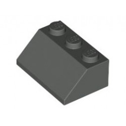 Покривна плочка 2X3/45°: {тъмно сив}