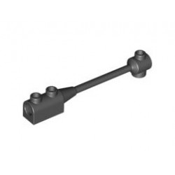 Bar 1 x 8 with Brick 1 x 2 Curved Top End (Original, No Axle Holder) : {черен}