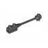Bar 1 x 8 with Brick 1 x 2 Curved Top End (Original, No Axle Holder) : {черен}