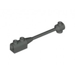 Bar 1 x 8 with Brick 1 x 2 Curved Top End (Original, No Axle Holder) : {тъмно сив}