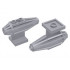 Engine, Strakes, 2 Top Studs, 2 x 2 Bottom Tile: {умерено каменно сив}