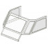 Glass for Train Front Sloping Top: {прозрачен}