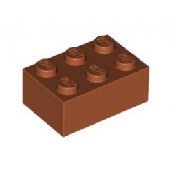 Тухличка 2X3: {тъмно оранжев}
