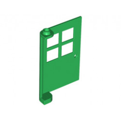 Door 1 x 4 x 5 with 4 Panes: {тъмно зелен}