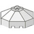 Windscreen 6 x 6 Octagonal Canopy with Axle Hole: {бял}