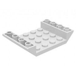 Slope, Inverted 45 6 x 4 Double with 4 x 4 Cutout: {бял}