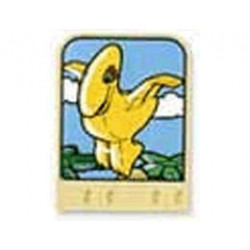 Story Builder Meet the Dinosaurs Card with Yellow Pteranodon Pattern: {светло жълт}