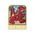Story Builder Meet the Dinosaurs Card with Red Dinosaur Pattern: {светло жълт}