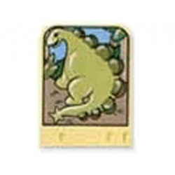 Story Builder Meet the Dinosaurs Card with Green Dinosaur Pattern: {светло жълт}