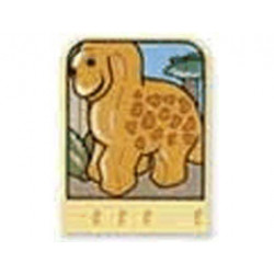 Story Builder Meet the Dinosaurs Card with Orange Dinosaur Pattern: {светло жълт}