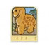 Story Builder Meet the Dinosaurs Card with Orange Dinosaur Pattern: {светло жълт}