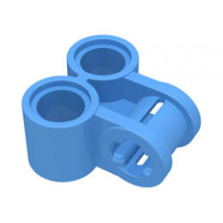 Технически кръстат блок 2X1: {умерено син}