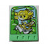 Story Builder Jungle Jam Card with Girl Carrying Canteen Pattern: {умерено зелен}