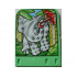 Story Builder Jungle Jam Card with Elephant Carrying Umbrella Pattern: {умерено зелен}